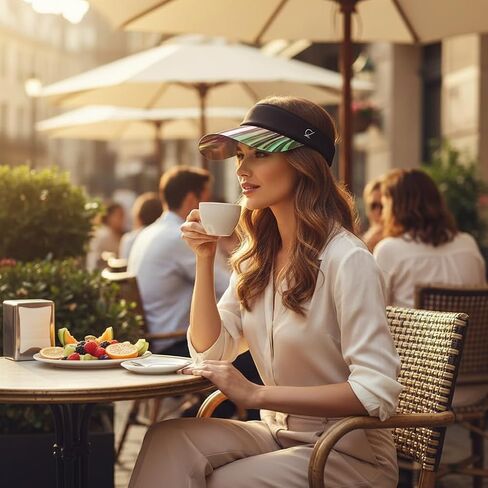 Bluestone Softest Visor with Transparent Shield, Blocks 99% UVA/UVB Rays, Heat Resistant Adjustable Sun Visor, Lightweight Face Shield for Outdoor Sports, Beach, and Hot Weather Activities in Kuwait