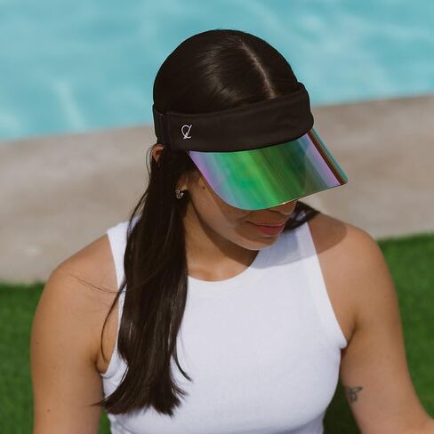 Bluestone Softest Visor with Transparent Shield, Blocks 99% UVA/UVB Rays, Heat Resistant Adjustable Sun Visor, Lightweight Face Shield for Outdoor Sports, Beach, and Hot Weather Activities in Kuwait