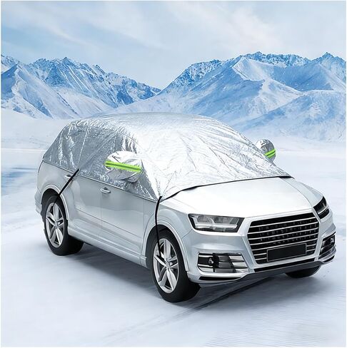 Car Windshield Snow Cover, 7-Layer Thickened Windproof Waterproof Windscreen Snow LCE Frost Protection, Automotive Exterior Windshield Ice Cover, Universal for Vehicles (66.9 × 19.7'') in Saudi Arabia