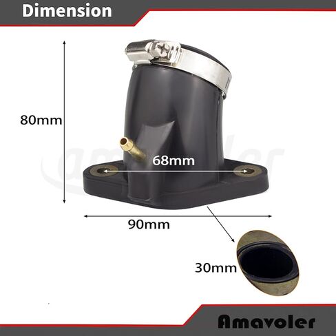 Carb Carburetor Intake Manifold Joint Boot Replacement Parts Fits for Yamaha XVS400 XVS650A Dragstar Classic Motorcycle. in Saudi Arabia