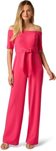 Adrianna Papell womens Knit Crepe Tie Jumpsuit in Saudi Arabia