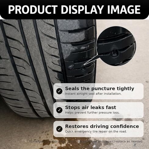 80PCS Rubber Tire Repair Nail Kit,Screw In Tire Plugs,Tire Plugs Screw Type,Tire Fix Rubber Nail Kit,Tire Screw Plugs,Spiral Rubber Screws for Quick DIY Puncture Repair on Car,Motorcycle in Saudi Arabia