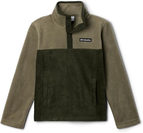 Columbia Youth Boys Steens Mtn 1/4 Snap Fleece Pull-over, Black, X-Large in Saudi Arabia