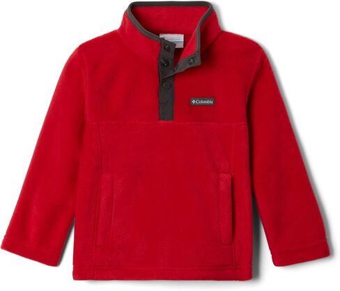 Columbia Youth Boys Steens Mtn 1/4 Snap Fleece Pull-over, Black, X-Large in Saudi Arabia