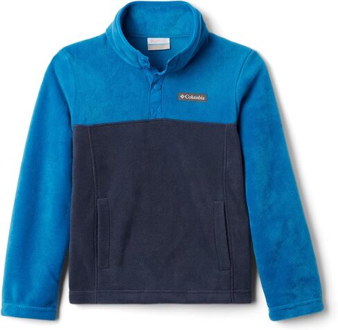 Columbia Youth Boys Steens Mtn 1/4 Snap Fleece Pull-over, Black, X-Large in Saudi Arabia