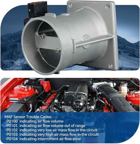 Mass Air Flow Sensor F5UZ12B579AARM MAF Compatible with Ford Bronco E-150/E-250/E-350 Econoline E-150/E-350 Econoline Club Wagon F-150/ F-250/ F-350 Replaces F4UZ12B579A F5UF12B579AA in Saudi Arabia