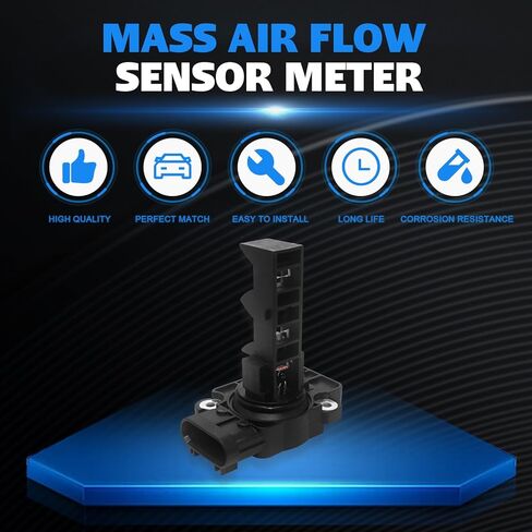 2134601 Mass Air Flow Sensor MAF Sensor for Chevrolet Express 2500 3500 2010-2016 Silverado 2500 3500 HD 2011-2016 GMC Savana Sierra 6.6L Replace 10393949 23259883 in Kuwait