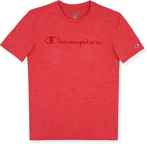 Champion Boys Active T-Shirts Short Sleeve Crew Neck Athletic Signature Logo Tee for Kids in Saudi Arabia