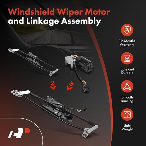 A-Premium Front Windshield Wiper Motor and Linkage Assembly Compatible with Hyundai Elantra 2001-2006 in Kuwait