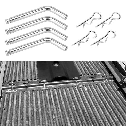 4 Pcs Replacement 5th Wheel Pins and Clips, 1/2 Inch Diameter Fits 5th Wheel Hitch and 5th Wheel Rail Gooseneck Hitches in Kuwait