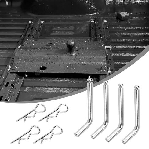 4 Pcs Replacement 5th Wheel Pins and Clips, 1/2 Inch Diameter Fits 5th Wheel Hitch and 5th Wheel Rail Gooseneck Hitches in Kuwait