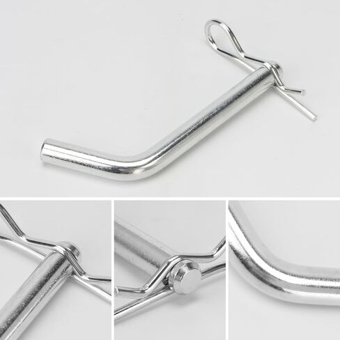 4 Pcs Replacement 5th Wheel Pins and Clips, 1/2 Inch Diameter Fits 5th Wheel Hitch and 5th Wheel Rail Gooseneck Hitches in Kuwait