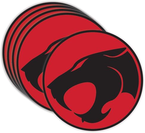 GRITKULTURE Thunder Cat Decal Stickers 4 Inch 5 Pack Bumper Decal Waterproof Vinyl Decals for Cars, Trucks, Laptops, Phones, Windows, Decoration and Motorcycle in Saudi Arabia