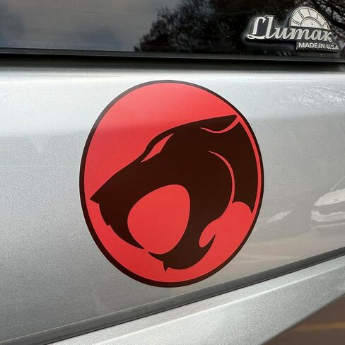 GRITKULTURE Thunder Cat Decal Stickers 4 Inch 5 Pack Bumper Decal Waterproof Vinyl Decals for Cars, Trucks, Laptops, Phones, Windows, Decoration and Motorcycle in Saudi Arabia