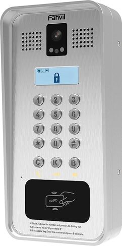 هاتف باب فيديو Fanvil i33V، خطين SIP، شاشة LCD، تصنيف IP65 للاستخدام الخارجي in Saudi Arabia