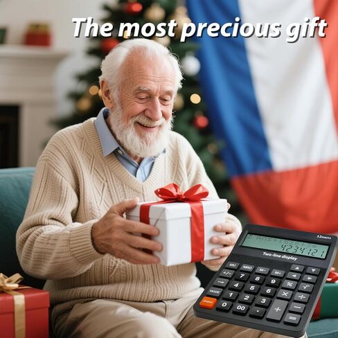 آلة حاسبة مكتبية ناطقة للمكفوفين وضعاف البصر - نموذج سطح المكتب الأساسي مزود بأزرار كبيرة، شاشة عرض ذات سطرين، 4 وظائف - مثالية لاضطرابات البصر والرؤية الضعيفة in Kuwait