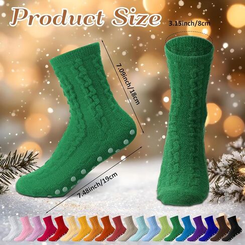 20 Pairs Womens Fuzzy Socks Bulk Slipper Fluffy Soft Warm Fleece Cozy Sleeping Socks for Winter Christmas in Saudi Arabia
