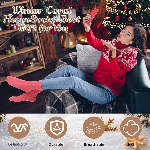 20 Pairs Womens Fuzzy Socks Bulk Slipper Fluffy Soft Warm Fleece Cozy Sleeping Socks for Winter Christmas in Saudi Arabia