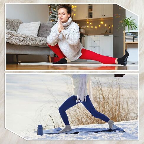 JenPen 5 Pairs Merino Wool Five Toe Grip Socks for Women Men Winter Cotton Thermal Warm Toe Sock for Hiking Athletic Running in Saudi Arabia