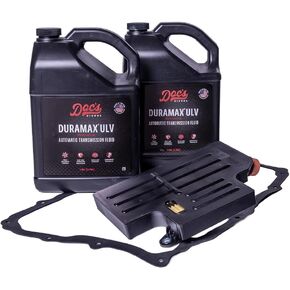 سائل ناقل الحركة الأوتوماتيكي ديزل DEXRON-ULV من Doc مع المرشحات | مجموعة خدمات كاملة لسيارة شيفروليه/جي إم سي 6.6L Duramax 2500HD,3500HD مع 10L1000 | 2020-2025 in Kuwait