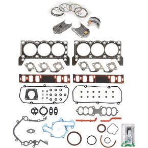 Evergreen SA-5494197307-2 Full Gasket Set Bearings Rings Compatible With/For 1996 Mercury Cougar Ford Mustang 3.8L OHV in Saudi Arabia
