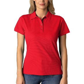 FlowTech Women's Performance Polo Shirt DryMax Tech Fabric Quick‑Dry Pinhead Texture Breathable Moisture‑Wick Odor‑Free in Saudi Arabia
