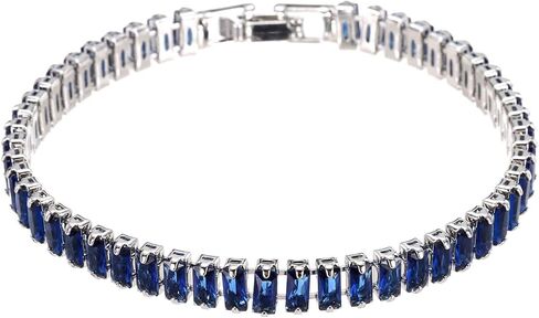 MECCANIXITY Diamond Tennis Bracelet for Women, Adjustable Stackable Cubic Zirconia Tennis Bracelet with Jewelry Box in Saudi Arabia