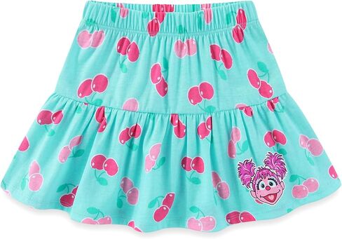 طقم تي شيرت وتنورة بأكمام قصيرة للفتيات من Sesame Street Abby Cadabby مكون من قطعتين للأطفال الصغار وحتى الأطفال الكبار in Kuwait
