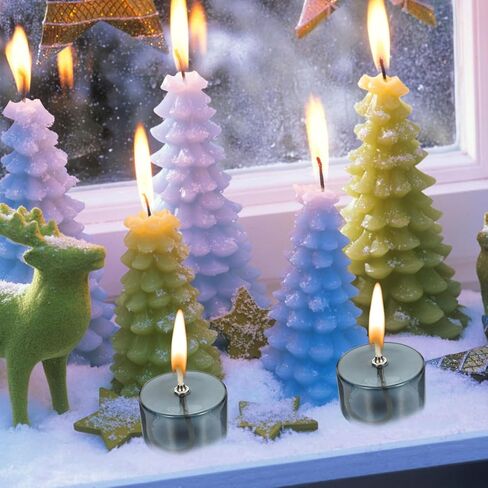 Refillable Liquid Petite Oil lamp, Refillable Clear Glass Oil Lamp Unscented Candles for Fine Dining | Restaurants or Home Cotton Wick Included in Kuwait