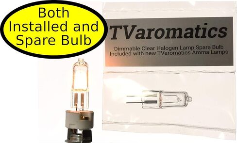 TVaromatics Clear Flared Glass Lite-Touch Electric Aroma Lamp Oil and Wax Tart Warmer in Kuwait