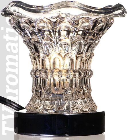 TVaromatics Clear Flared Glass Lite-Touch Electric Aroma Lamp Oil and Wax Tart Warmer in Kuwait