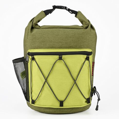 Beuniclo Rolltop Haustier Hundefutter Reiseorganisator Müllsack Spenderfrei zusammenklappbarer Napf Reisen Outdoor Camping 11 Unzen tragbar zusammenklappbar 30 Tassen / 10 lbs große Kapazität (Grau) in Kuwait