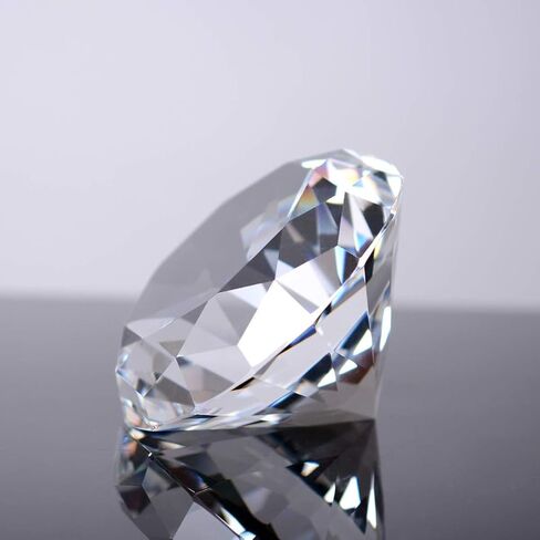 كريستال الأوجه الماس ثقالة الورق الزفاف لصالح ديكور المنزل لصور الأظافر زينة الزفاف كعكة توبر التصوير الفوتوغرافي الدعامة، K9،1 بوصة in Kuwait