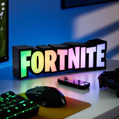 Fortnite RGB Color Changing Gaming Lamp with Remote Controller, Officially Licensed Gaming Light, Wall or Desk Display, USB Powered, Home Decor for Gamers | Paladone in Kuwait