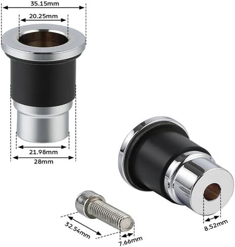 Quick Release Accessory Mounting Spools Fits Indian Chief Dark Horse Classic Vintage 2014-2024 For 28mm Sissy Bars in Saudi Arabia