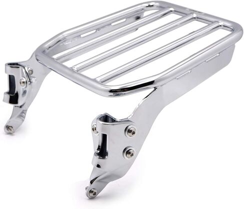 SMT- رف أمتعة رياضي لقضيب Holdfast Sissy Bar المستقيم من الكروم لـ 18-later FLDE FLHC FLHCS FLSL FXBB [P/N: TGHD-BR-R007] in Kuwait