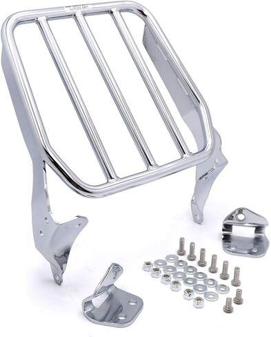 SMT- رف أمتعة رياضي لقضيب Holdfast Sissy Bar المستقيم من الكروم لـ 18-later FLDE FLHC FLHCS FLSL FXBB [P/N: TGHD-BR-R007] in Kuwait