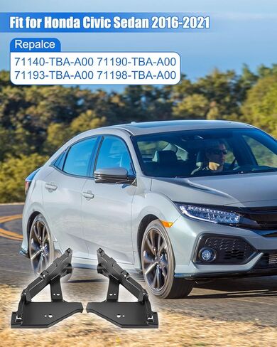 المصباح الأمامي والمصد الأمامي مناسب لسيارة Honda Civic Sedan 2016-2021 استبدال 71140-TBA-A00 71190-TBA-A00 71193-TBA-A00، حامل فاصل المصد in Saudi Arabia