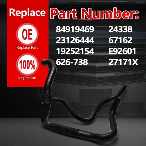 Radiator Coolant Outlet Hose Fits for 2014-2020 Chevy Silverado Cheyenne Suburban Tahoe GMC Sierra 1500 Yukon Yukon XL Cadillac Escalade Replaces 84919469 23126444 27171X 24338 in Saudi Arabia