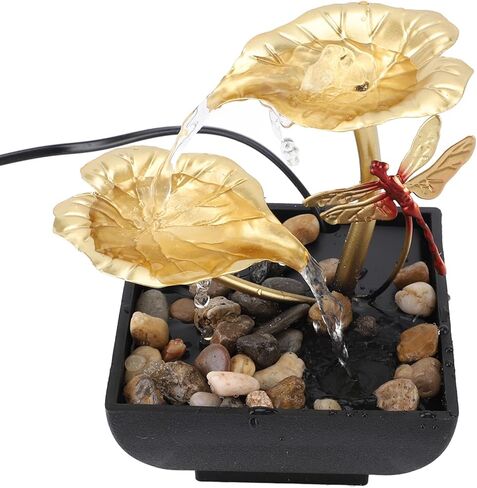 SUNGOOYUE Leaf Dragonfly USB Water Decoration Crafts with LED Lights for Living Room Desktop Fountain Ornaments in Saudi Arabia