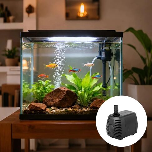 198 GPH Fountain Pump, Submersible, Quiet, Adjustable, 15W in Saudi Arabia