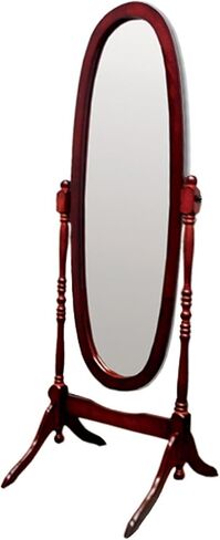 Cheval Floor Mirror - Full Length Standing Mirror - Natural Wood Frame - Adjustable Tilt Mirror in Saudi Arabia