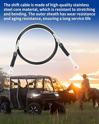 Shifter Cable Fit for Polaris Ranger Crew XP 1000 2019 2020 2021 2022 2023, Fit for Polaris Ranger 570 Full Size Shifter Control Cable Replacement 7082528 7082313 in Saudi Arabia
