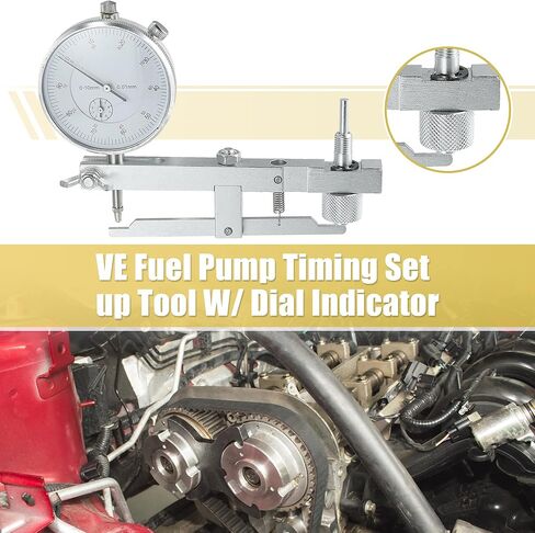 X AUTOHAUX 1 Set Fuel Pump Injection Timing Set Up Tool W/Dial Indicator for VE Style Fuel Pumps 0927554011 Diesel Fuel Injector Pump Timing Indicator Tool Dual Gauge Indicator for Toyota in Saudi Arabia