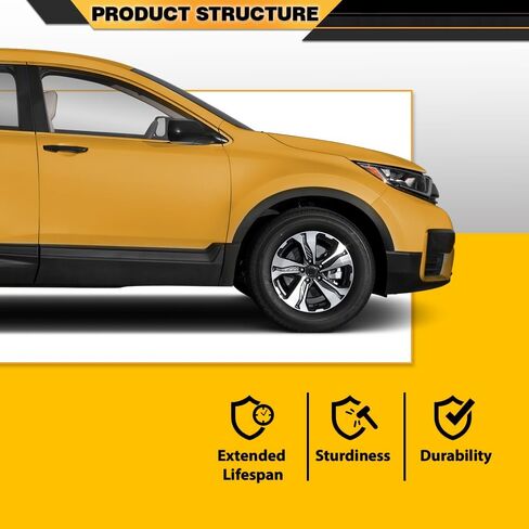 حاجز أمامي بفتحة العجلة للسائق وجانب الراكب، زوج واحد متوافق مع Honda CRV 2017-2022 74115TLAA02، 74165TLAA02 أسود in Kuwait