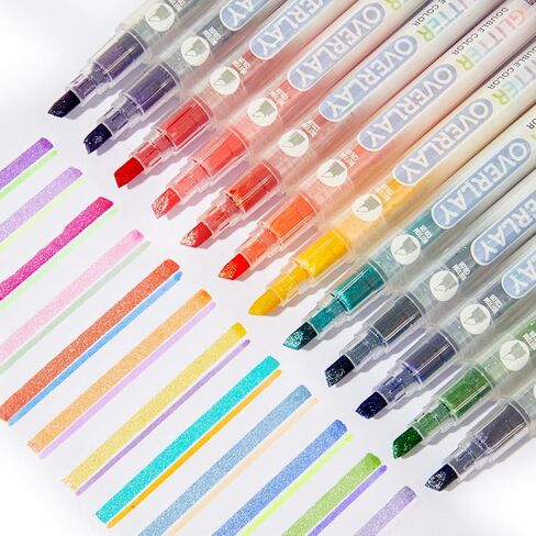 مجموعة من 24 قلم تحديد من Esoes لا تنزف من خلالها، أقلام تمييز باستيل ذات طرفين، أقلام تمييز ذات طرفين، إزميل ونصائح دقيقة للتلوين، والتسطير، والتمييز، وتدوين اليوميات في المدرسة والمكتب والمنزل in Kuwait