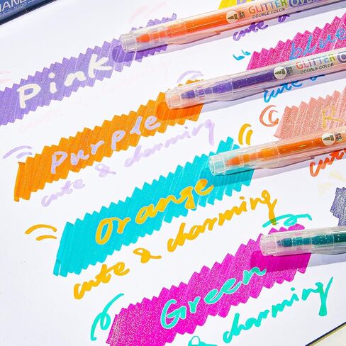 مجموعة من 24 قلم تحديد من Esoes لا تنزف من خلالها، أقلام تمييز باستيل ذات طرفين، أقلام تمييز ذات طرفين، إزميل ونصائح دقيقة للتلوين، والتسطير، والتمييز، وتدوين اليوميات في المدرسة والمكتب والمنزل in Kuwait