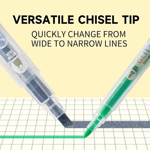 مجموعة من 24 قلم تحديد من Esoes لا تنزف من خلالها، أقلام تمييز باستيل ذات طرفين، أقلام تمييز ذات طرفين، إزميل ونصائح دقيقة للتلوين، والتسطير، والتمييز، وتدوين اليوميات في المدرسة والمكتب والمنزل in Kuwait