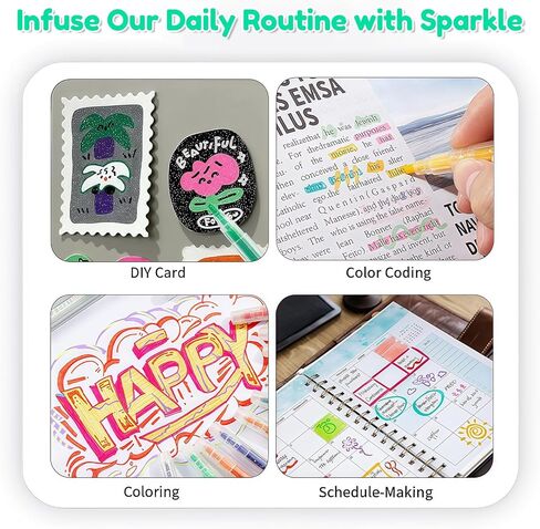 مجموعة من 24 قلم تحديد من Esoes لا تنزف من خلالها، أقلام تمييز باستيل ذات طرفين، أقلام تمييز ذات طرفين، إزميل ونصائح دقيقة للتلوين، والتسطير، والتمييز، وتدوين اليوميات في المدرسة والمكتب والمنزل in Kuwait