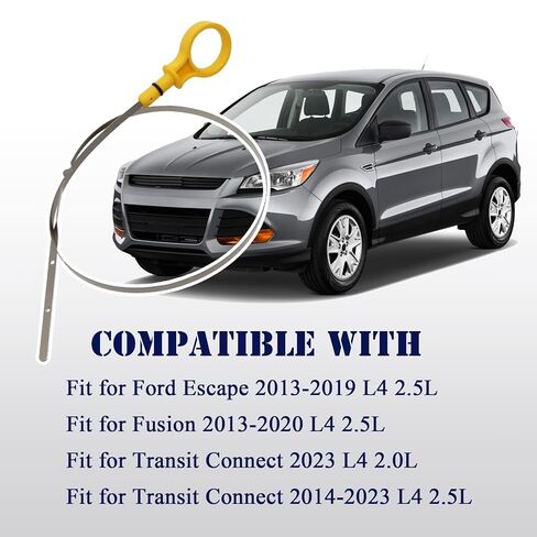 Engine Oil Dipstick Dip Stick Fit for Ford Escape 2013-2019 2.5L, Fusion 2013-2020 2.5L, Transit Connect 2014-2022 2.5L Replace for CV6Z6750A CV6Z-6750-A in Saudi Arabia
